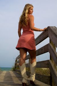 The Sunset Spaghetti Mini Dress