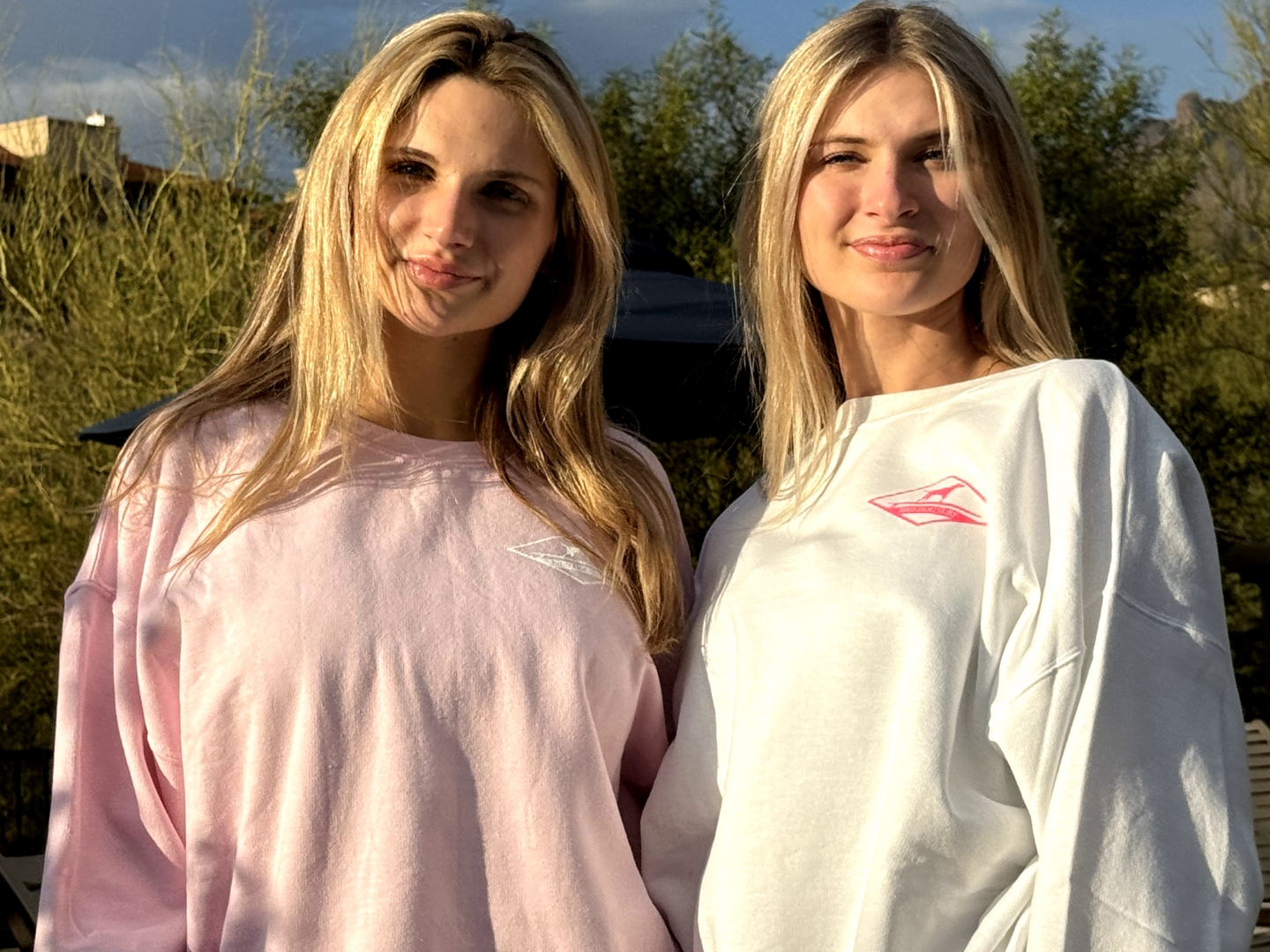 Bird Dog Surf - White And Pink Sweatshirt