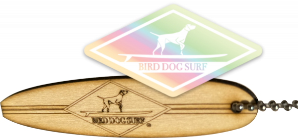 Bird Dog Surf Keychain And Decal - Founders Edition.