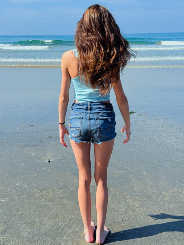 Clean Line Racerback Crop Top - Image 3