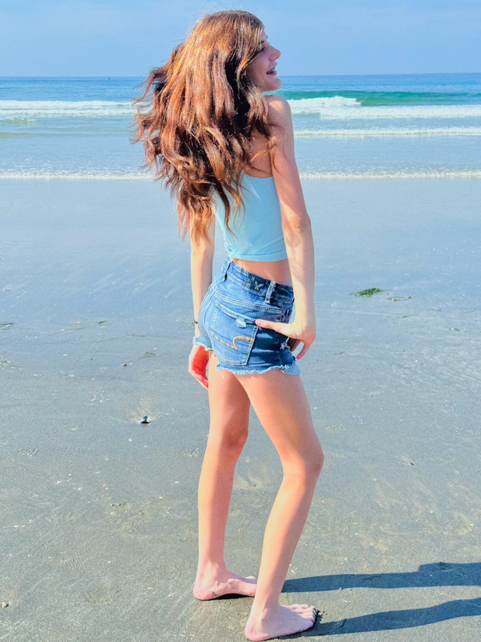 Clean Line Racerback Crop Top