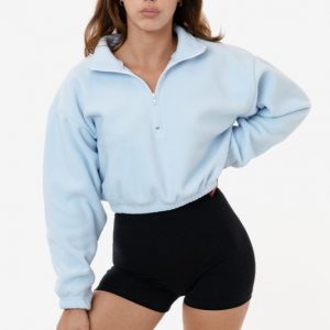 Cropped Polar Fleece Half-Zip